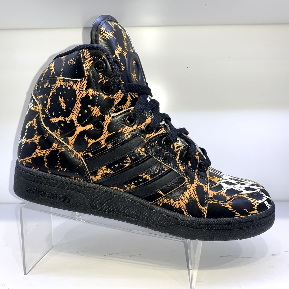 Jeremy Scott for Adidas Leopard Hightop Sneakers New, Authenticated size 8.5